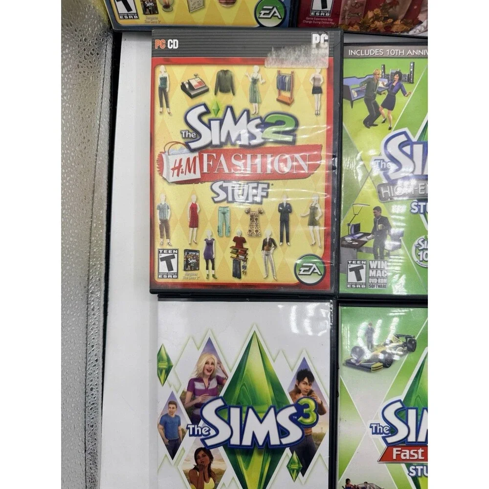 Lot Of 10 Sims 2 & 3 PC CD Win MAC Games : Seasons Late Night Loft Teen Stuff +